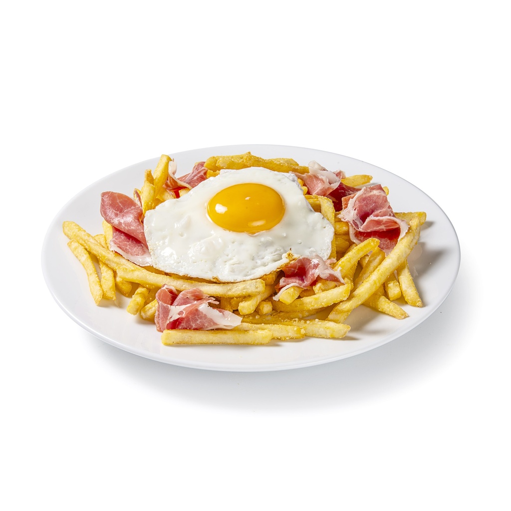 OUS ESTRELLATS AMB PERNIL I PATATES